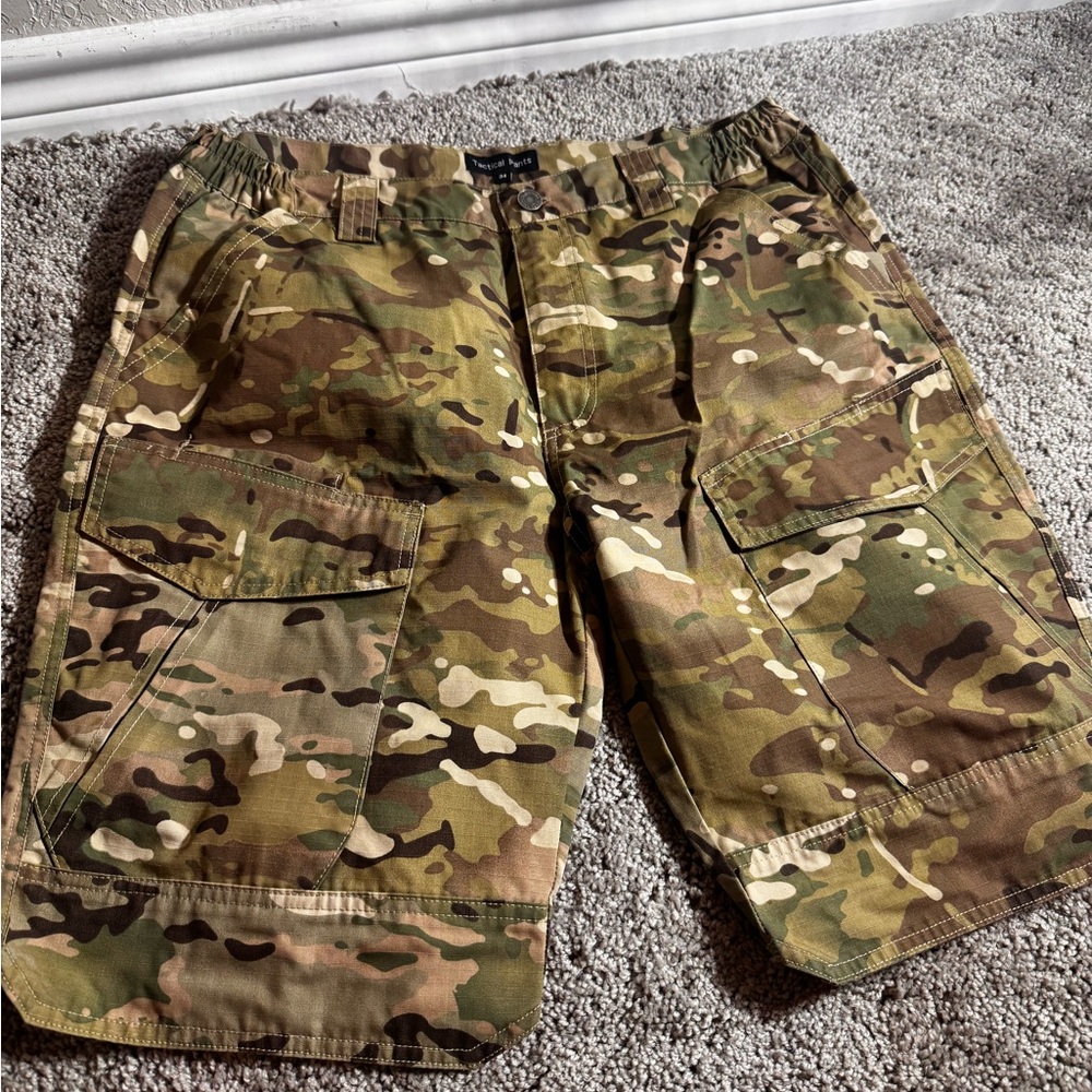 Ocp multicam scorpion Camouflage Cargo Men Shorts sz 34